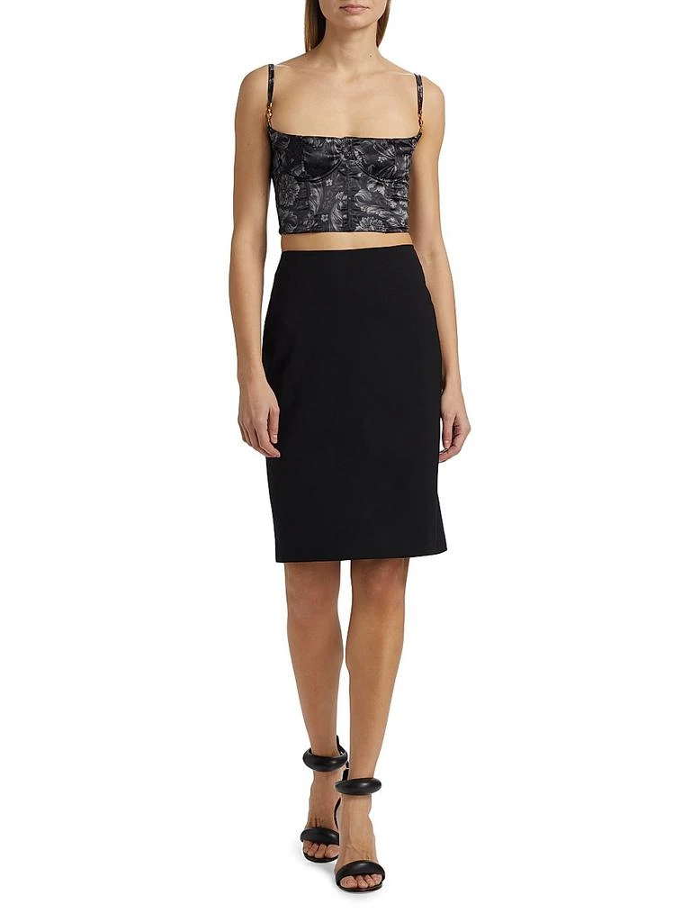 Versace Barocco '92 Stretch Satin Balconette Bra Top 2
