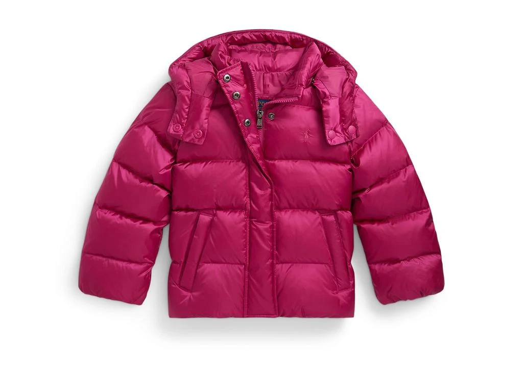 Ralph Lauren Metallic Down Hooded Jacket (Toddler/Little Kid)