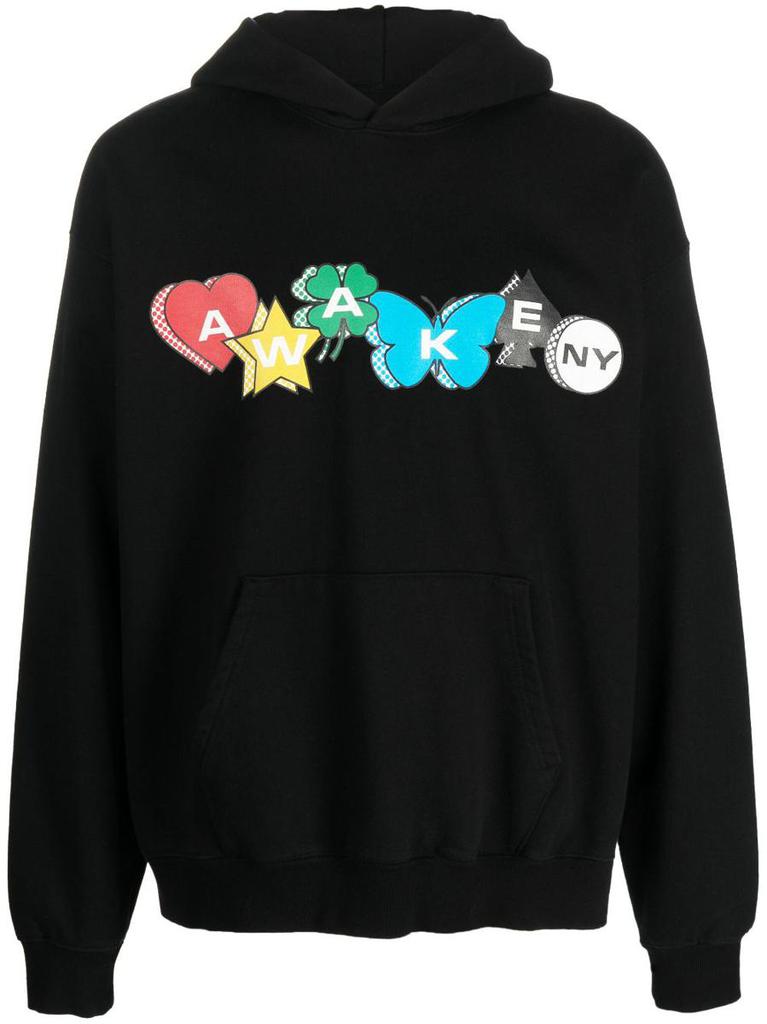 Awake NY Awake Ny Printed Charm Logo Hoodie