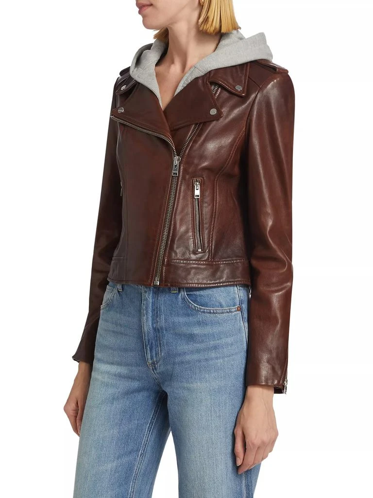LaMarque Holy Leather Hooded Biker Jacket 4