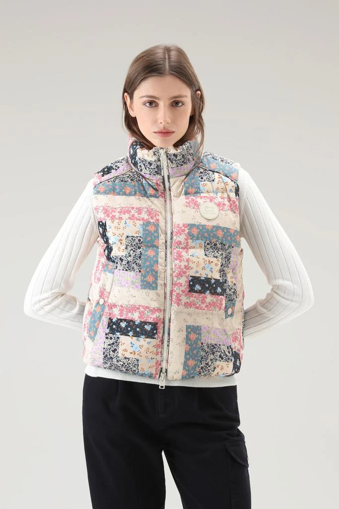 WOOLRICH Pennsylvania Quilted Vest with Patchwork Print - Women - Multicolor 1