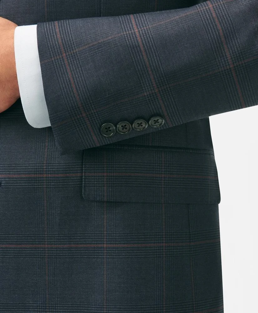 Brooks Brothers Brooks Brothers Explorer Collection Classic Fit Wool Checked Suit Jacket 5