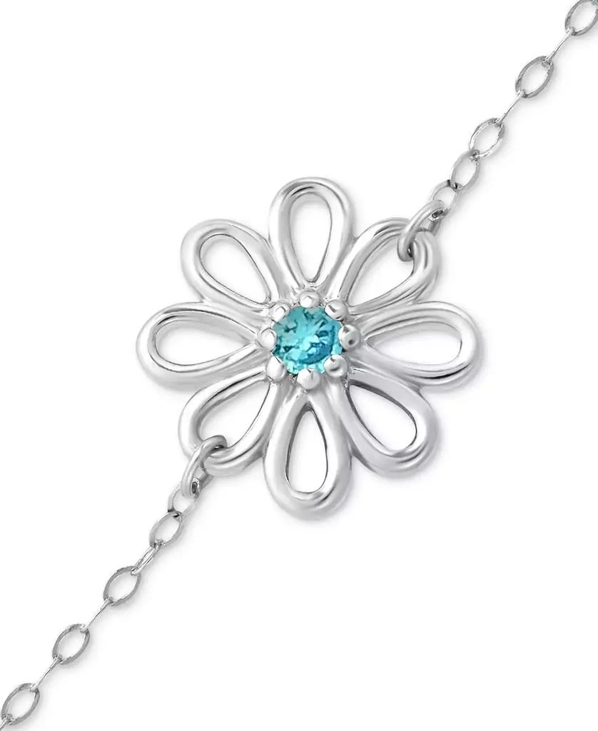 Giani Bernini Cubic Zirconia Ankle Bracelet in Sterling Silver (Also in Lab-Created Pink Sapphire), Created for Macy's 3