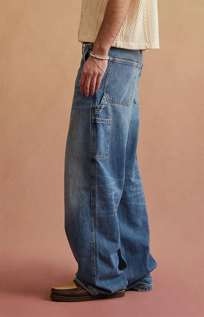 RARE DNM EDIT Dark Blue Carpenter Extreme Baggy Jeans 2