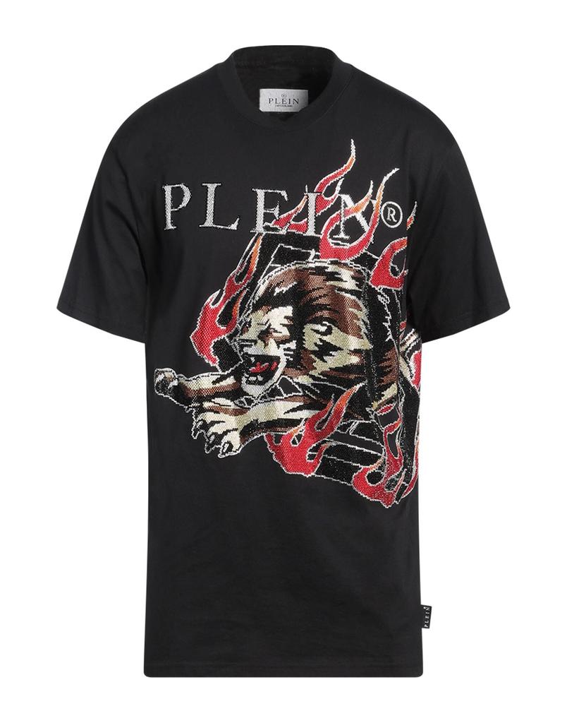 Philipp Plein Philipp Plein Velvet Logo Crewneck T-Shirt