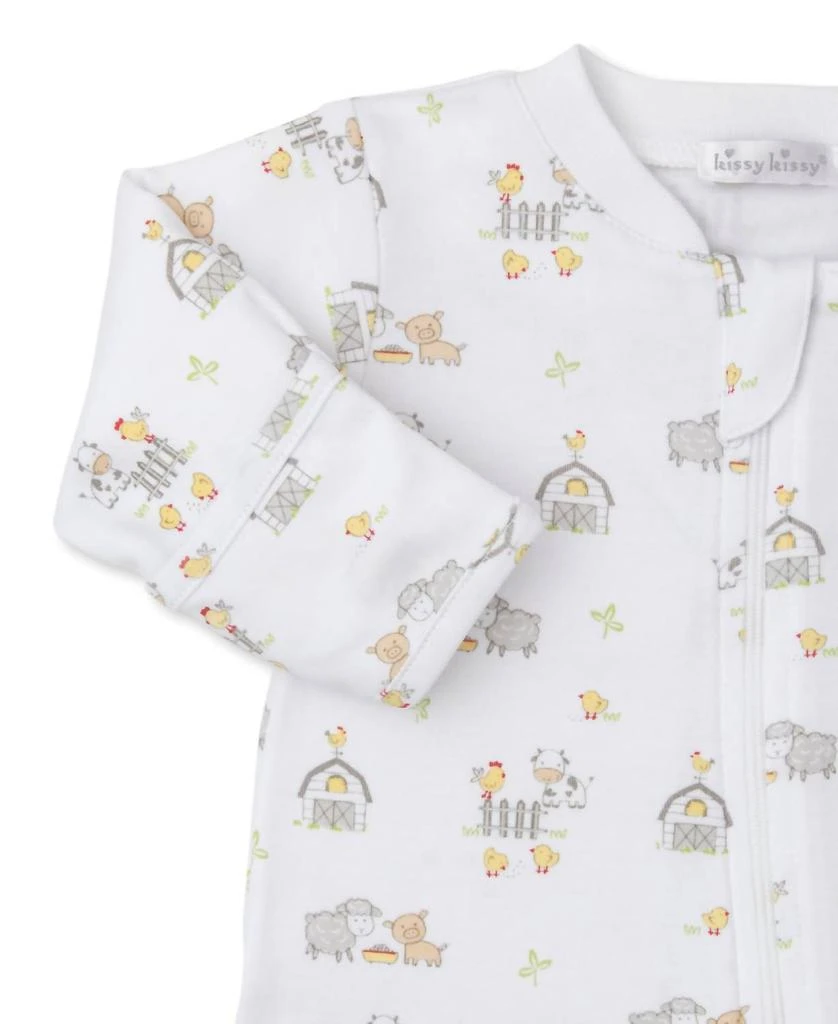 Kissy Kissy Kissy Kissy - Unisex Infant Farmyard Frolic Zipper Footie 2
