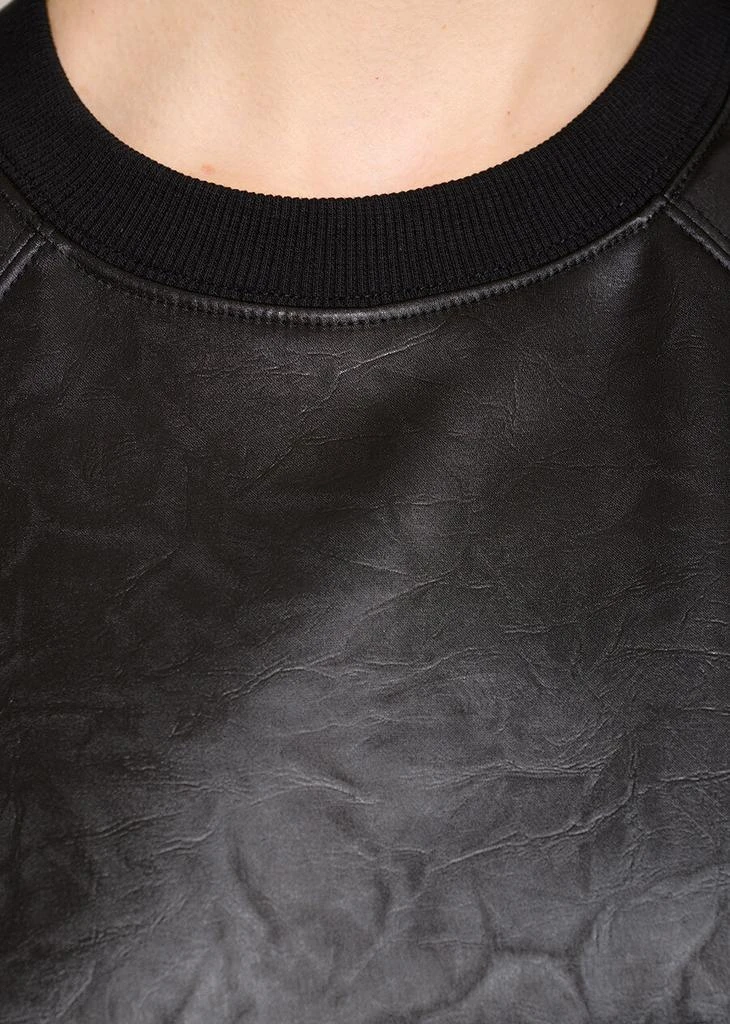 Pixie Market Black Leather T-Shirt 6