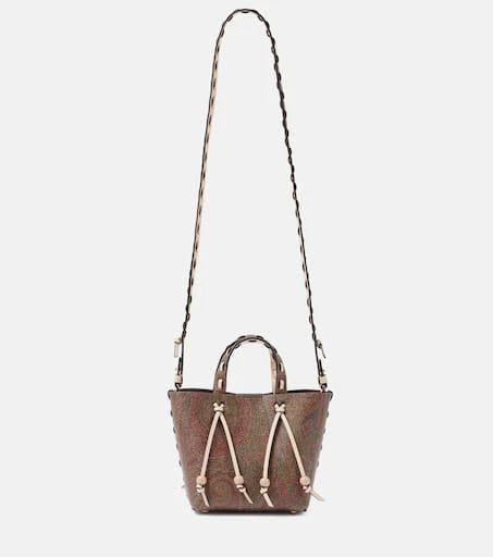 ETRO Essential Small coated canvas shoulder bag 1
