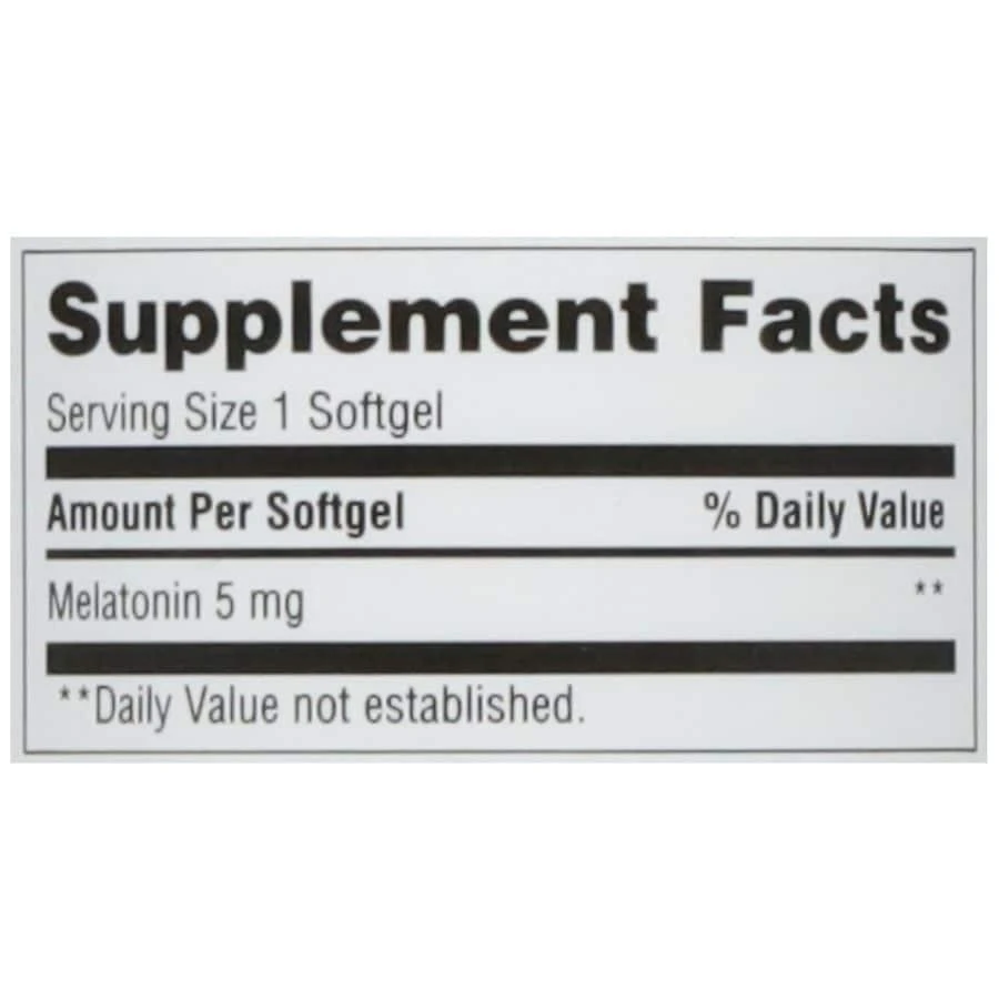 Walgreens Melatonin Softgel 5mg 5