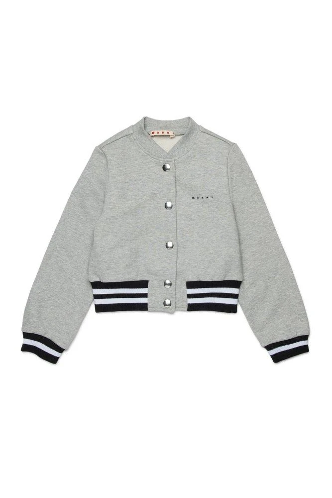 Marni Marni Kids Logo Printed Bomber Jacket