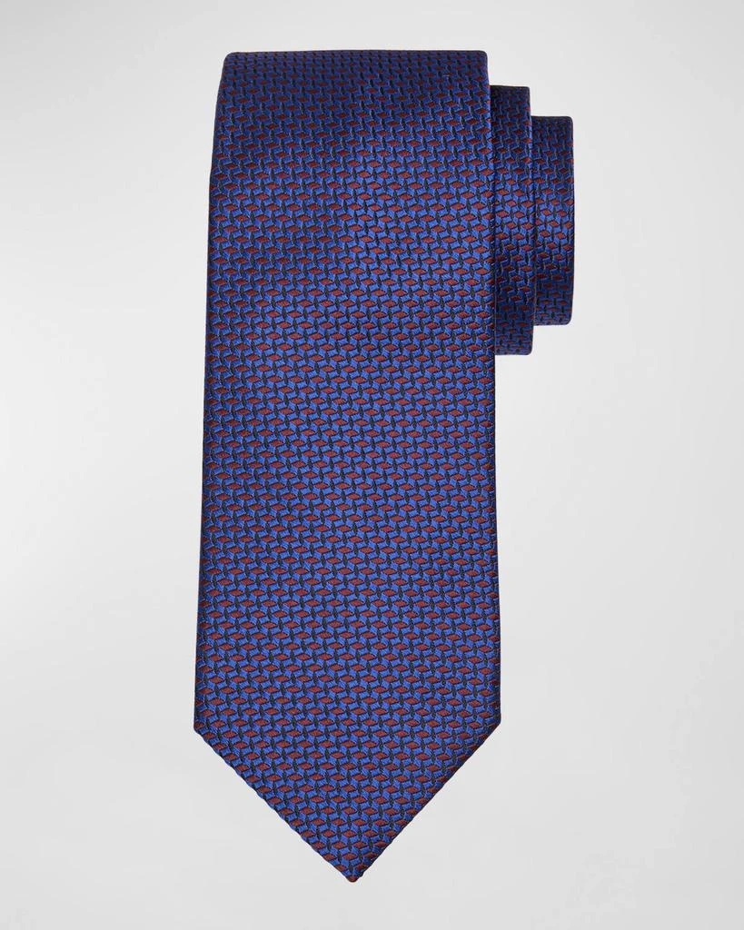 Stefano Ricci Men
s Woven Diamond Silk Tie 1