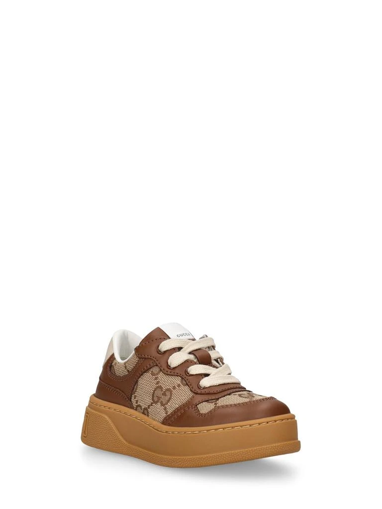 GUCCI Platform Gg Leather Sneakers 2