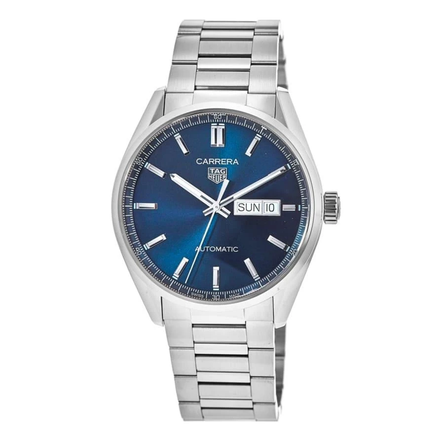 TAG Heuer Carrera Calibre 5 Day-Date Blue Dial Steel Men's Watch WBN2012.BA0640 1