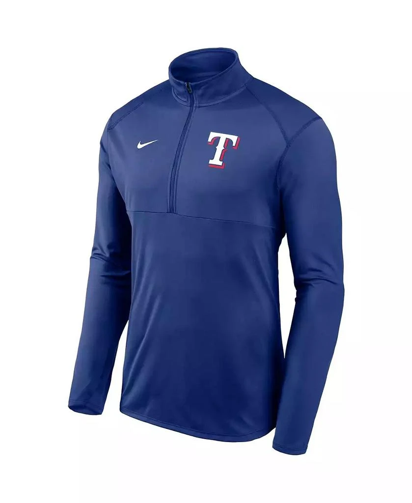 NIKE Men's Royal Texas Rangers Team Logo Element Performance Half-Zip Pullover Jacket 3