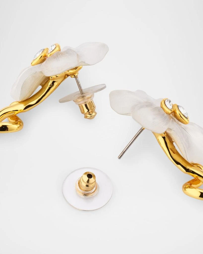 Alexis Bittar Pansy Lucite Crystal Drop Post Earrings 4