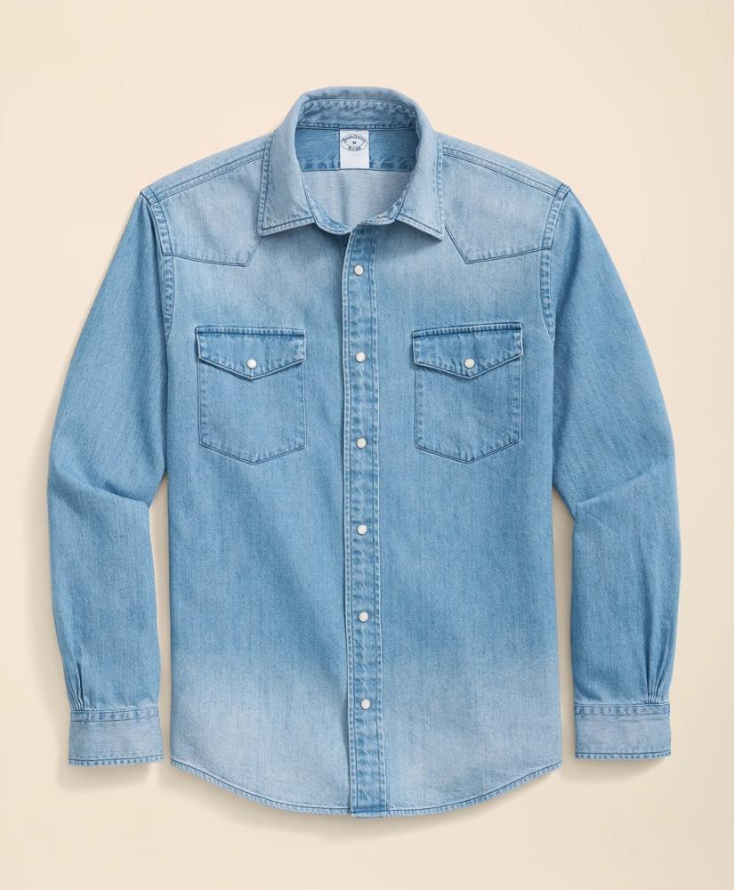 Brooks Brothers Western Denim Sport Shirt