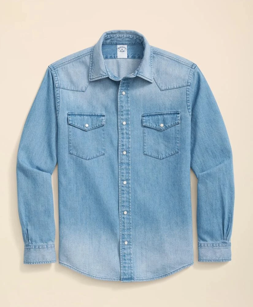 Brooks Brothers Western Denim Sport Shirt 1