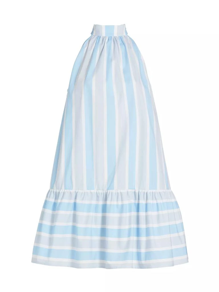 Staud Marlowe Stripe Stretch Cotton Minidress 1