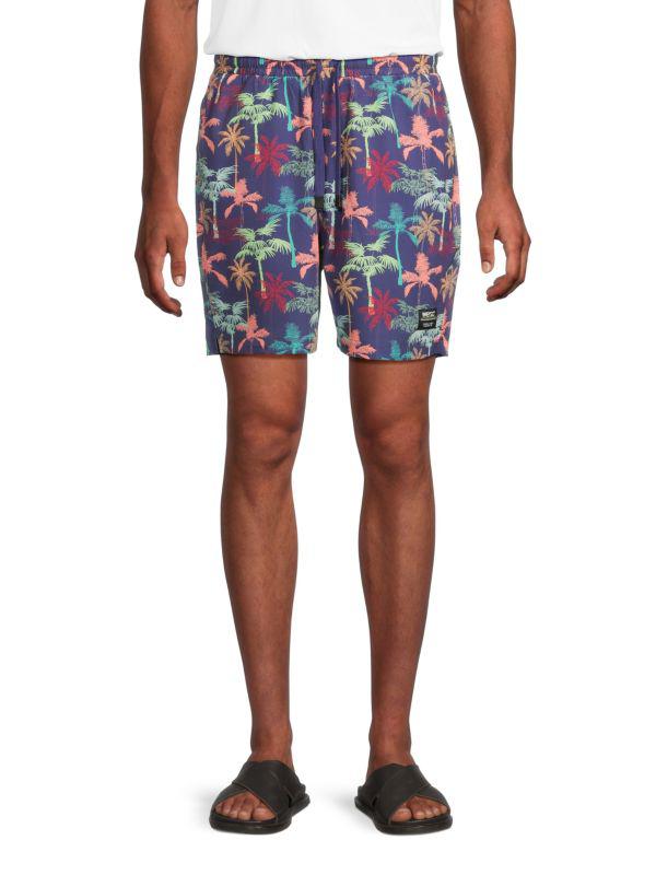 WeSC ​Austin Tropical-Print Drawstring Shorts