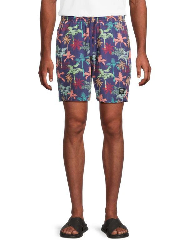 WeSC ​Austin Tropical-Print Drawstring Shorts 1