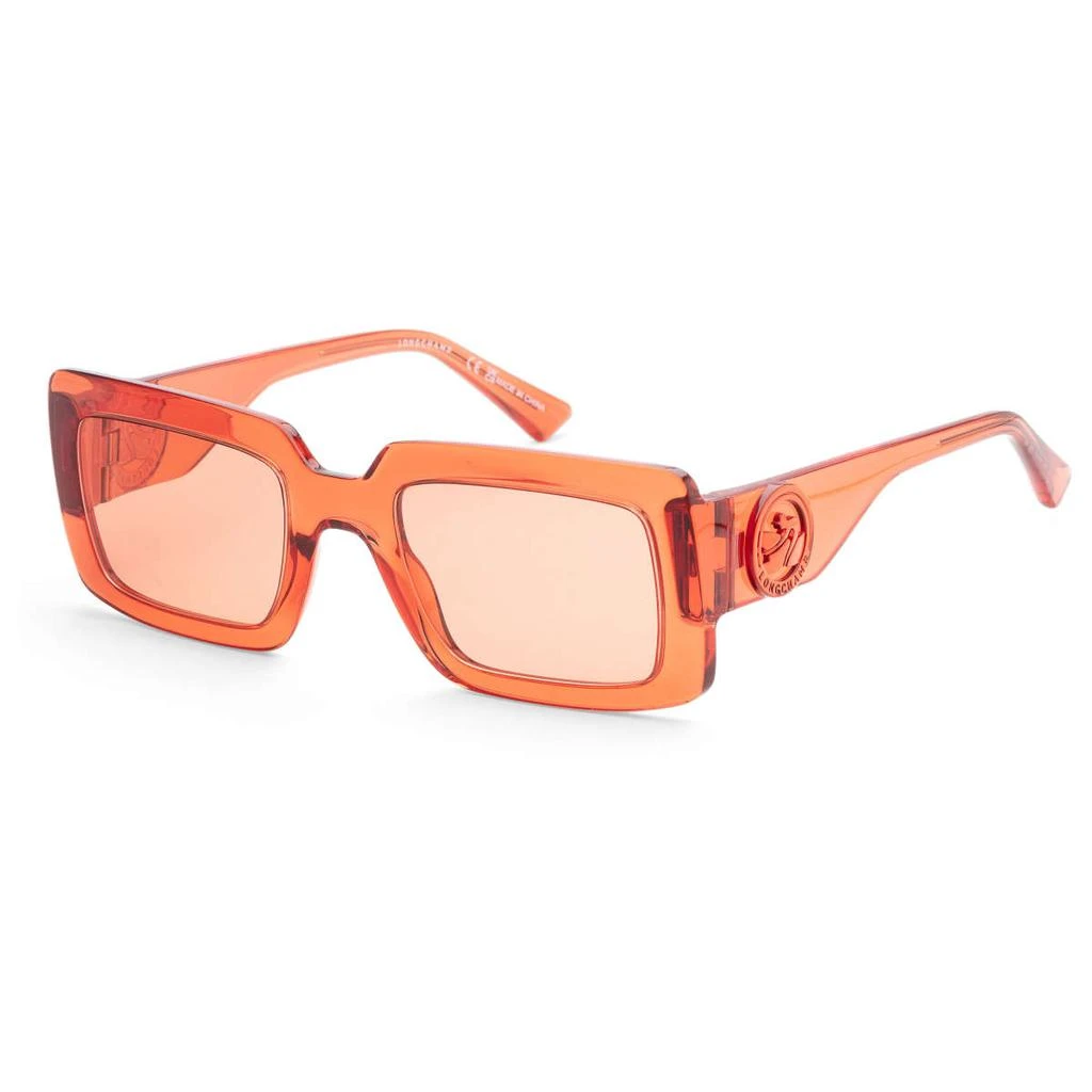 Longchamp Longchamp Women's Orange Rectangular Sunglasses 1