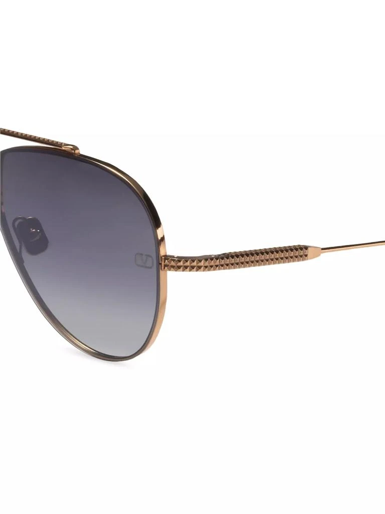 Valentino XVI 64MM Aviator Sunglasses 3