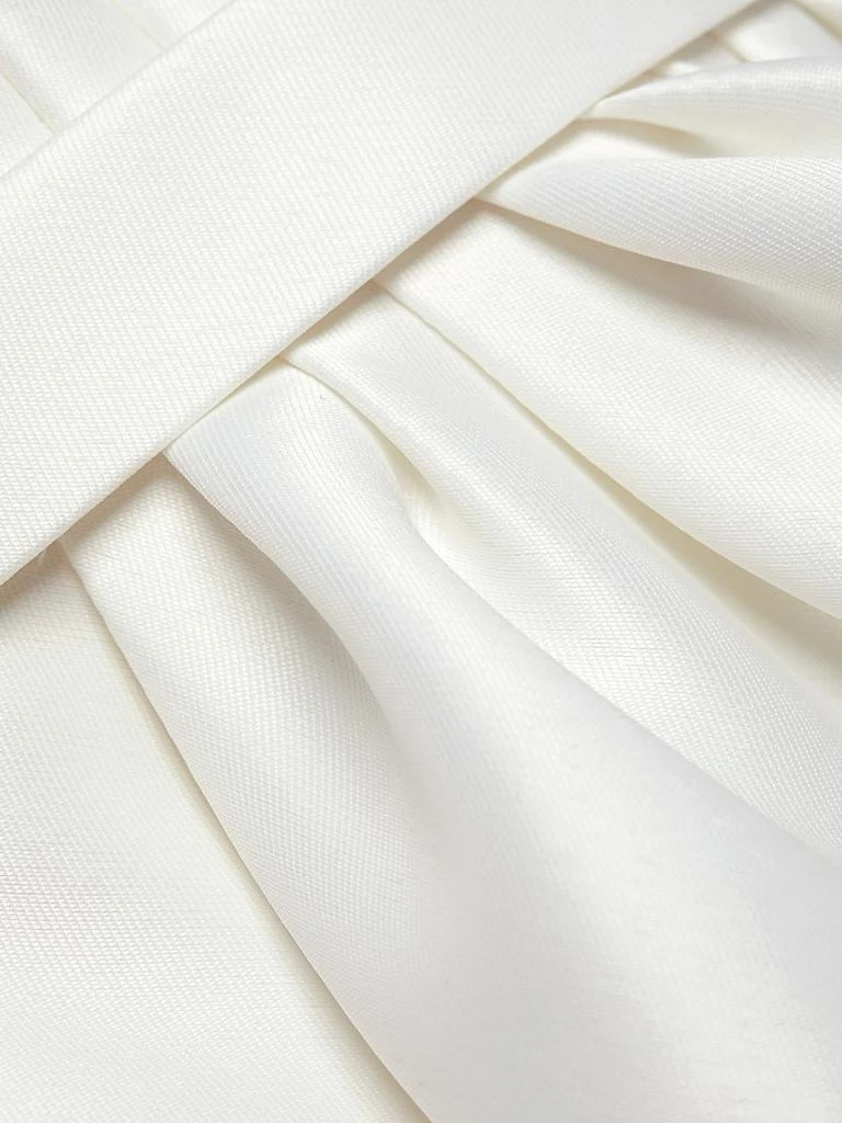 amsale mikado a-line midi-dress Mikado Watteau Dress Ivory / 20 main image 1
