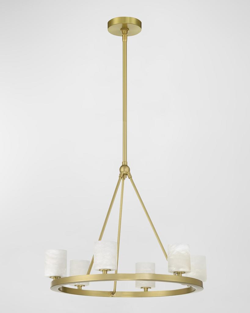 Crystorama Aragon 23" Round 6-Light Chandelier