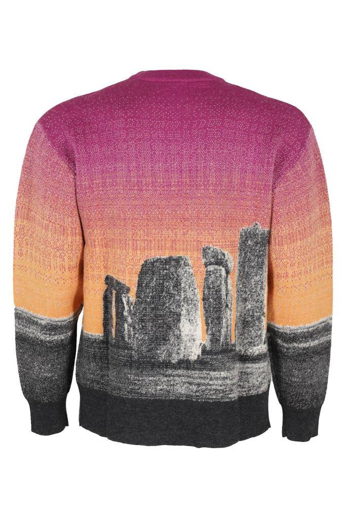 Aries Aries Henge Illustration-Style Intarsia Knit Jumper