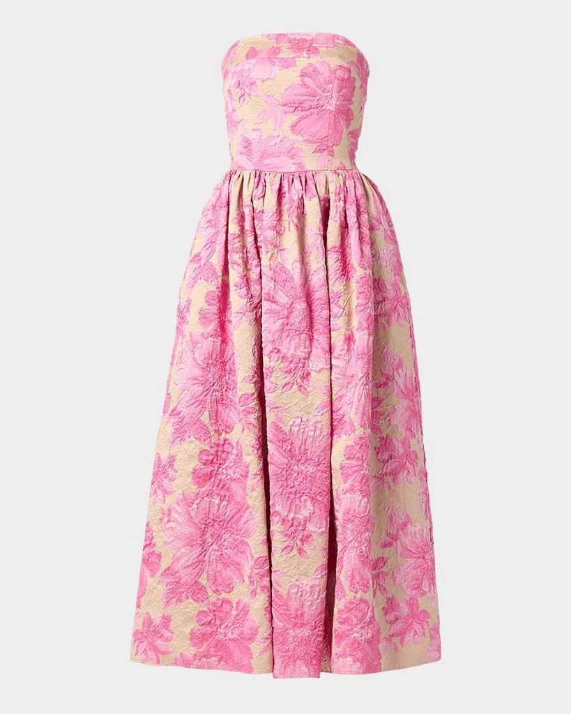 Dana Strapless Floral Jacquard Maxi Dress  On Sale Now with Up to 56% Off  | Discover Exclusive Deals & Savings at BeyondStyle  Authentic Shoshanna  Women|dresses|women's clothing|women with Limited-Time Discounts, Free