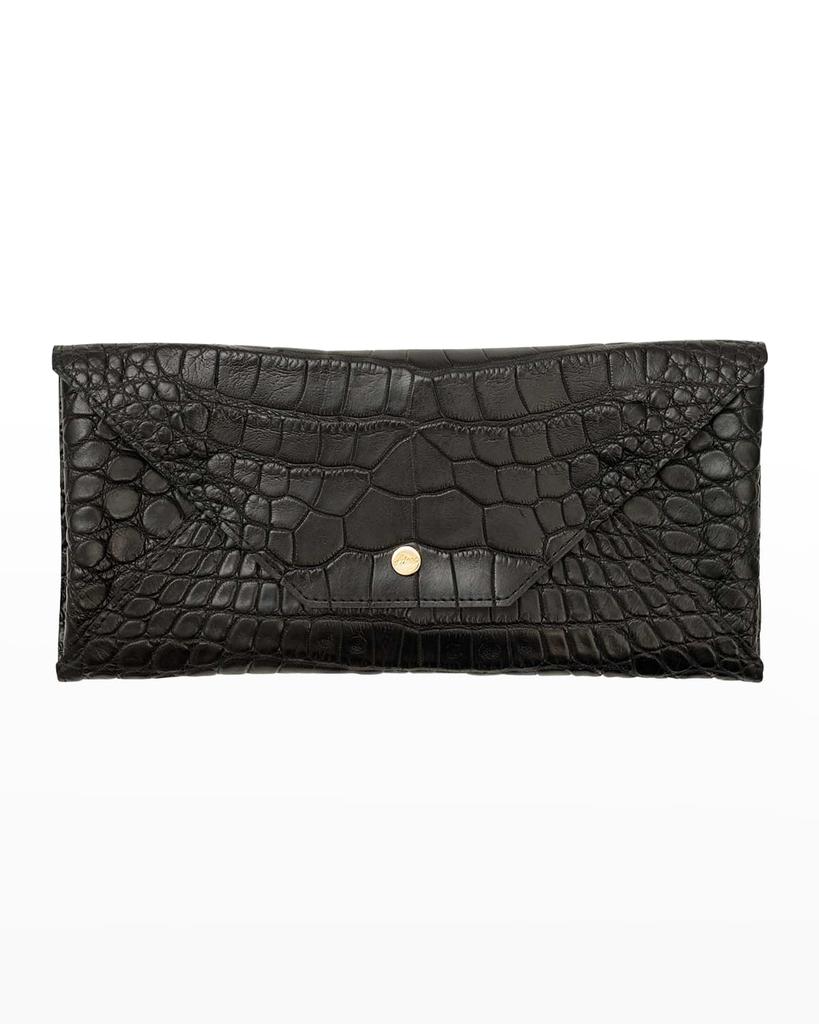 Abas Envelope Polished Matte Alligator Travel Organizer