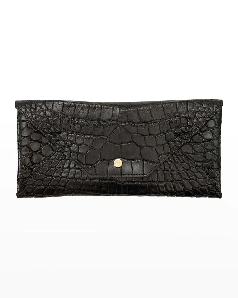 Abas Envelope Polished Matte Alligator Travel Organizer 1