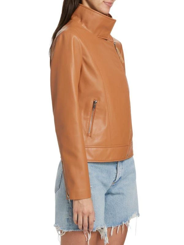Susana Monaco Faux Leather Biker Jacket 3