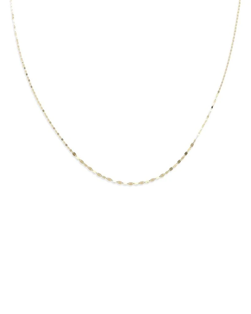 Moon & Meadow 14K Gold Graduated Mirror Chain Necklace, 18" 1