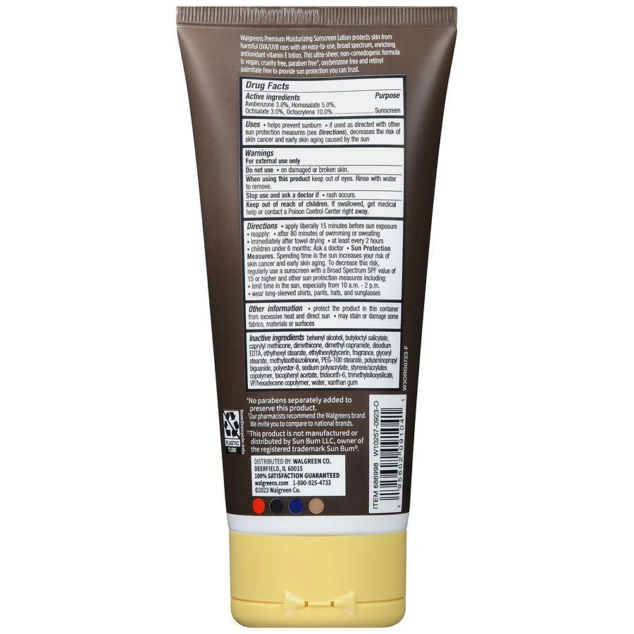 Walgreens 30 Premium Moisturizing Sunscreen Lotion 3