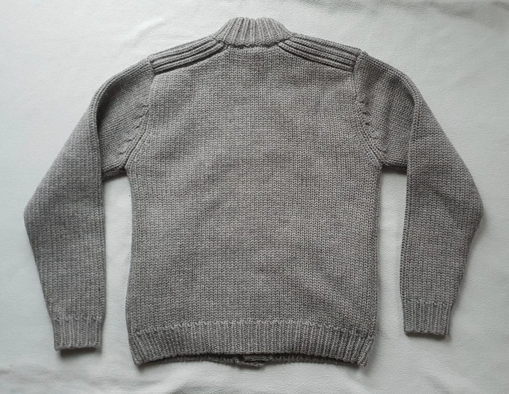 cos Grey very warm wool Cardigan Jacket with 2 pockets 2
