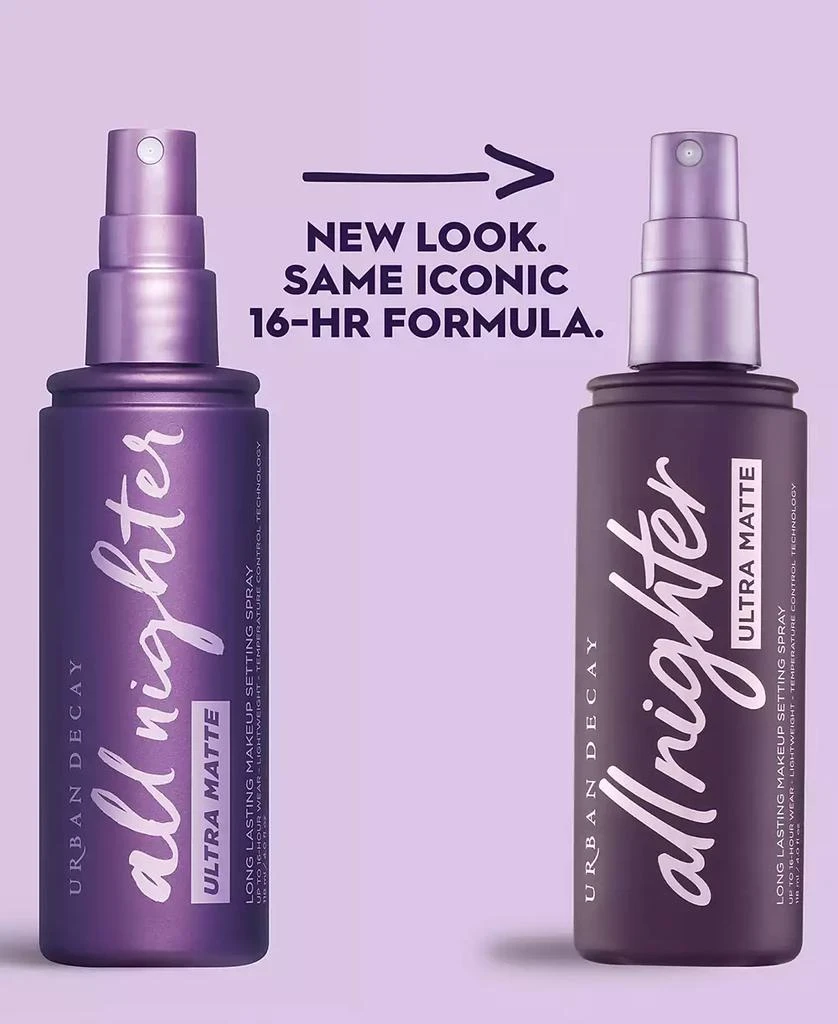 Urban Decay All Nighter Ultra Matte Makeup Setting Spray, 4-oz. 2