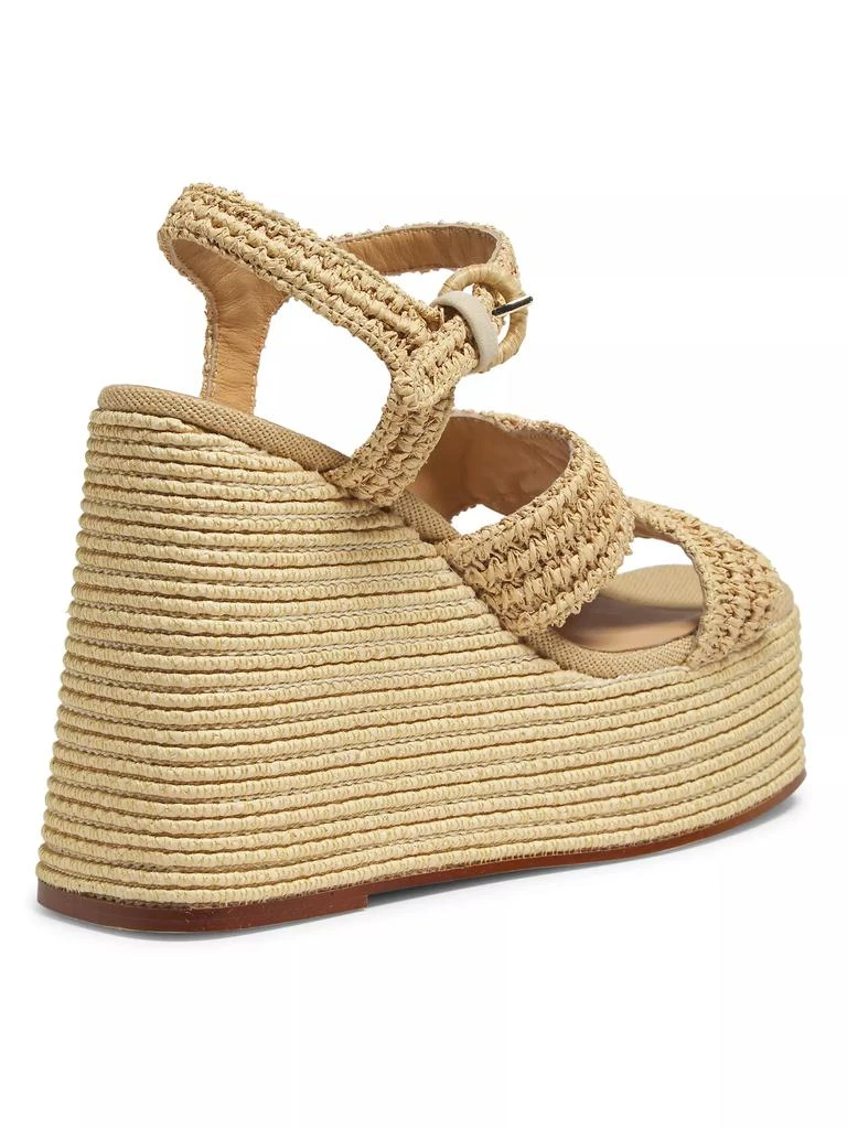CASTAÑER Fiodora Raffia Wedge Sandals 3