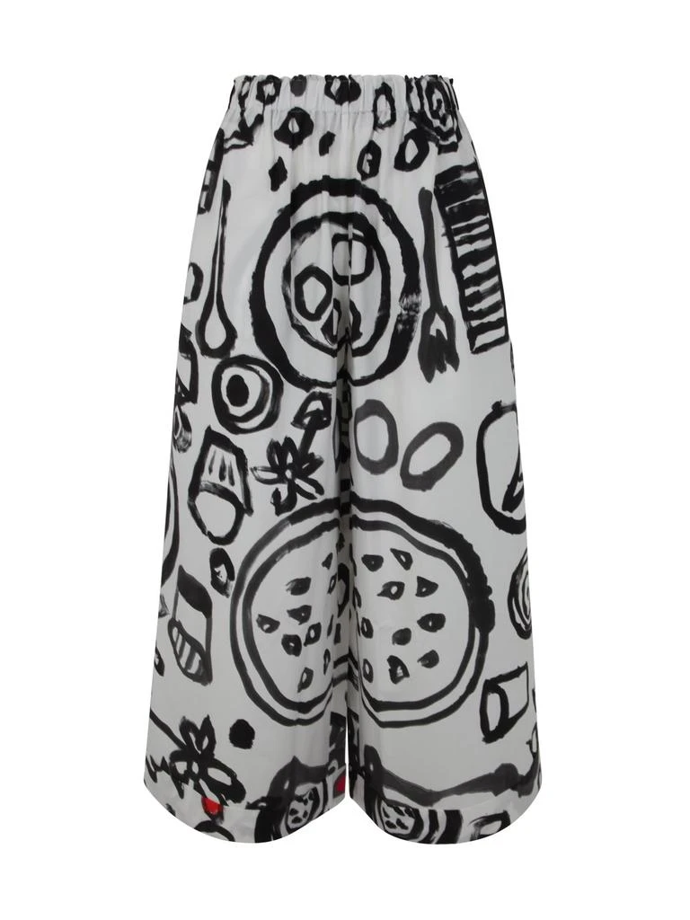 Daniela Gregis Daniela Gregis Graphic Wide Leg Pants 1