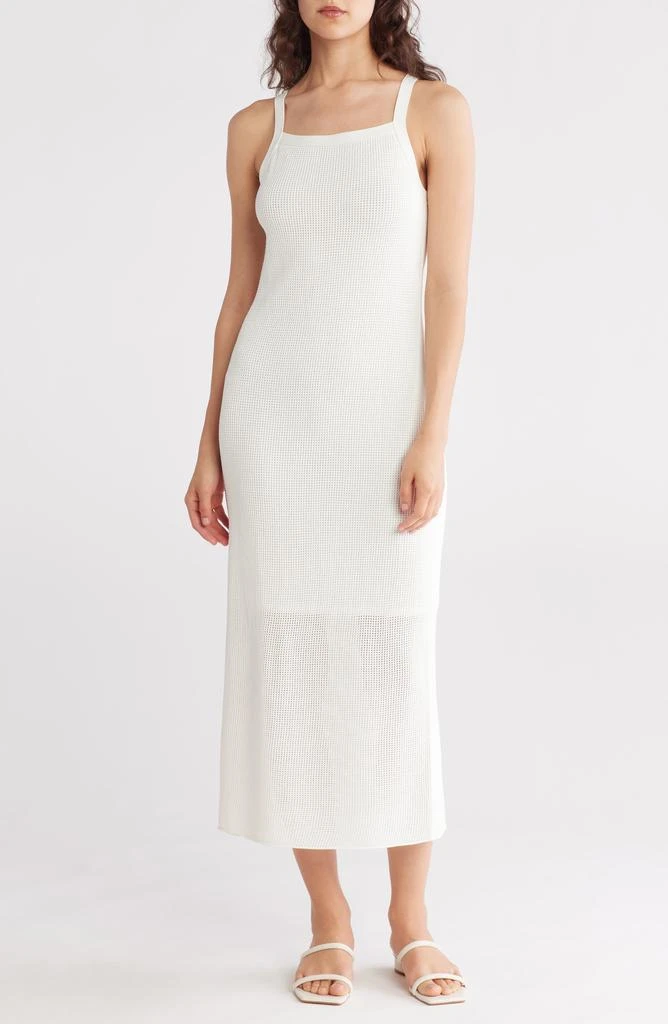 Theory Square Neck Midi Sweater Dress 1