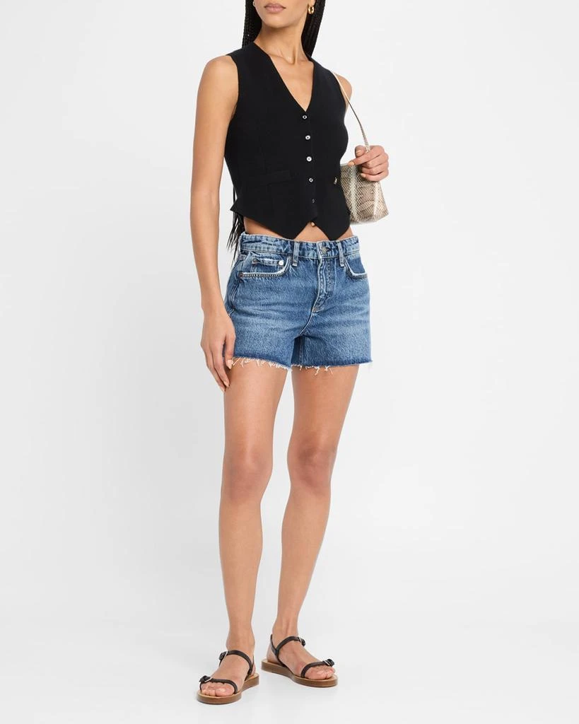 Rag & Bone Dre Low-Rise Denim Shorts 2