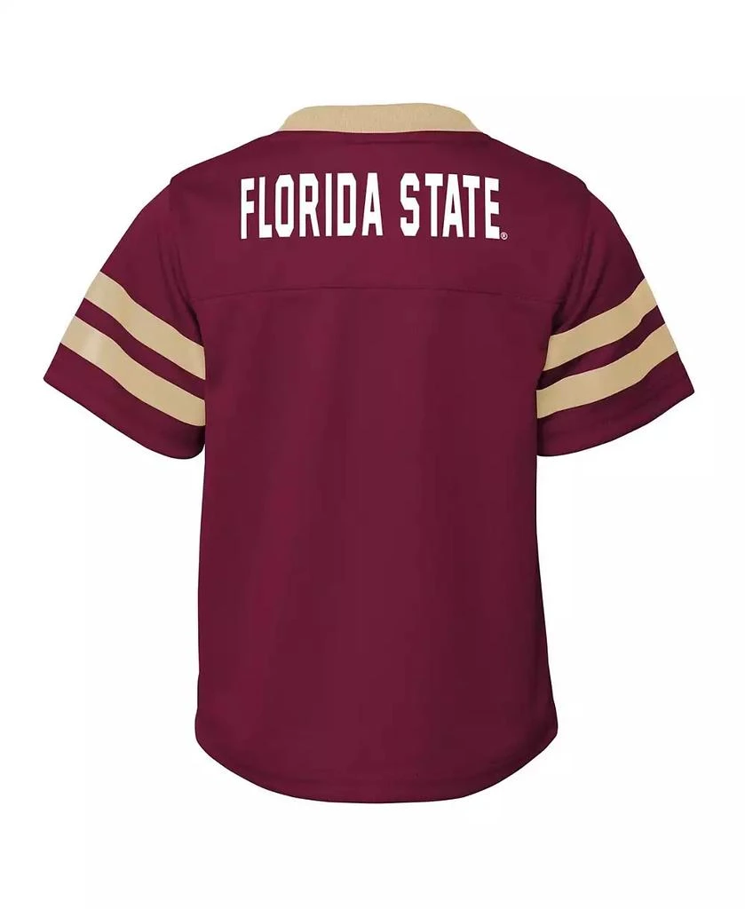 Outerstuff Toddler Boys and Girls Garnet Florida State Seminoles Two-Piece Red Zone Jersey and Pants Set 3