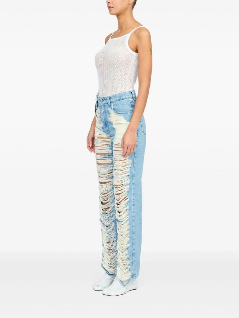 MM6 Mm6 Maison Margiela Women
s Jeans Clear blue 3