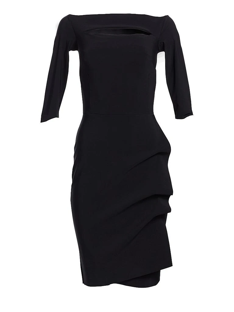 Chiara Boni Kate Ruffled Three-Quarter Sleeve Bodycon Dress 8