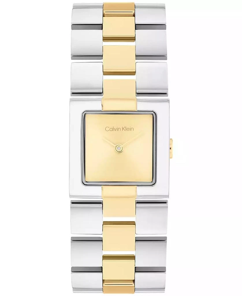 Calvin Klein Women's CK Meridian Two-Tone Stainless Steel Bracelet Watch, 22mm 1