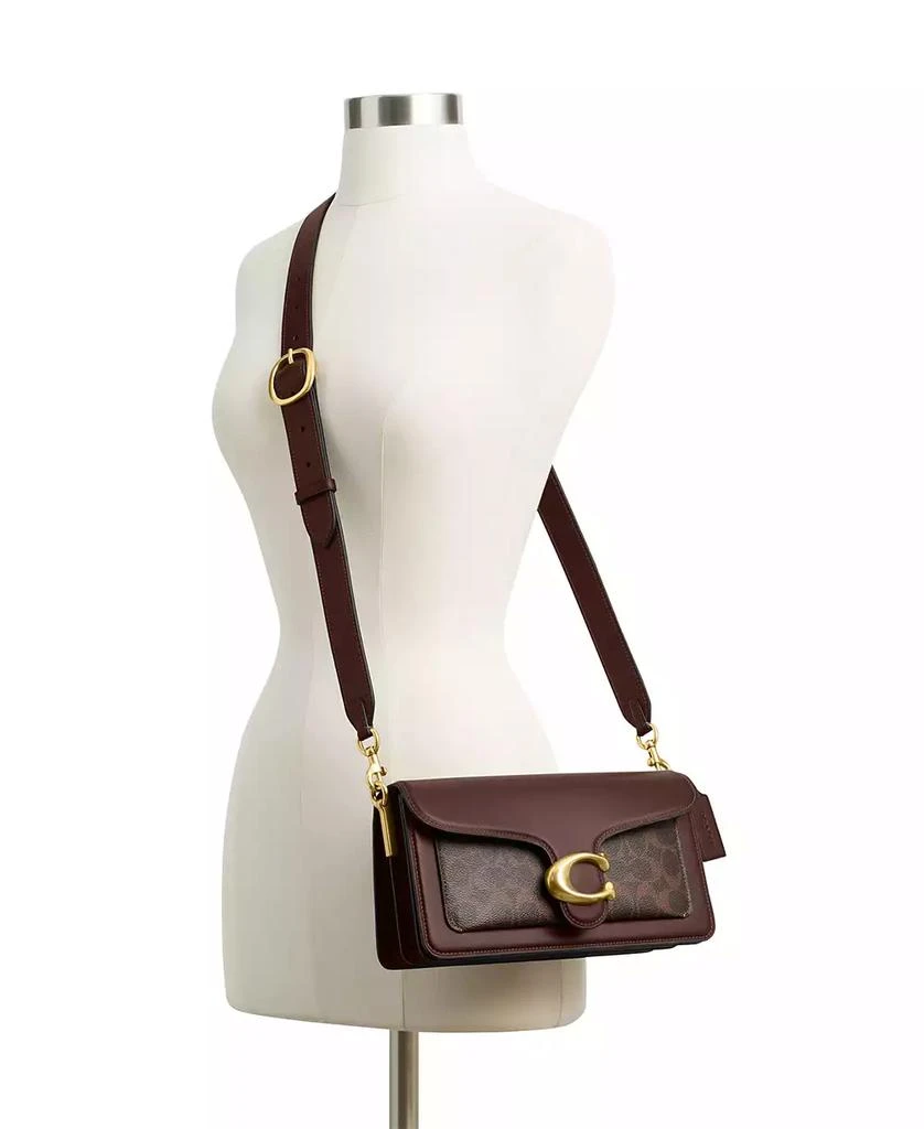 Coach Tabby Medium Canvas Signature Tabby Shoulder Bag 26 5