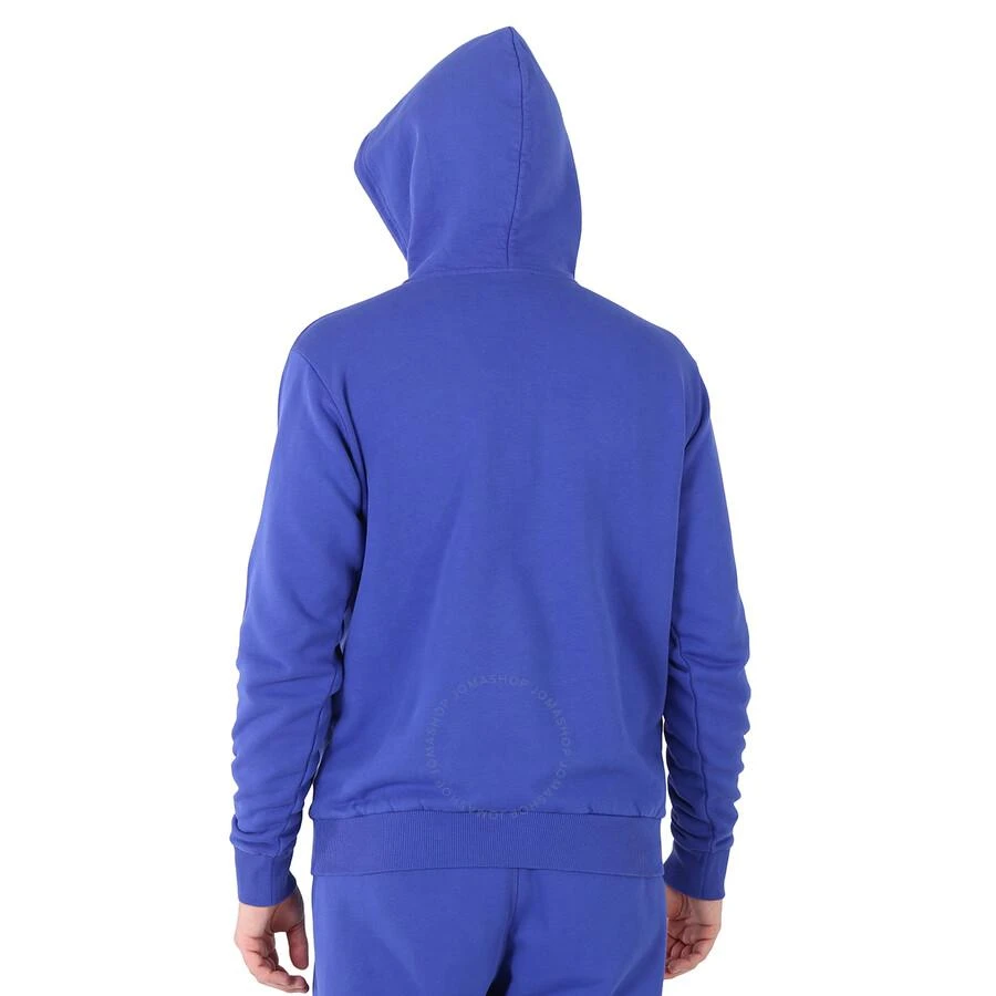 Marcelo Burlon Men's Blue Cross Logo Regular Hoodie 3