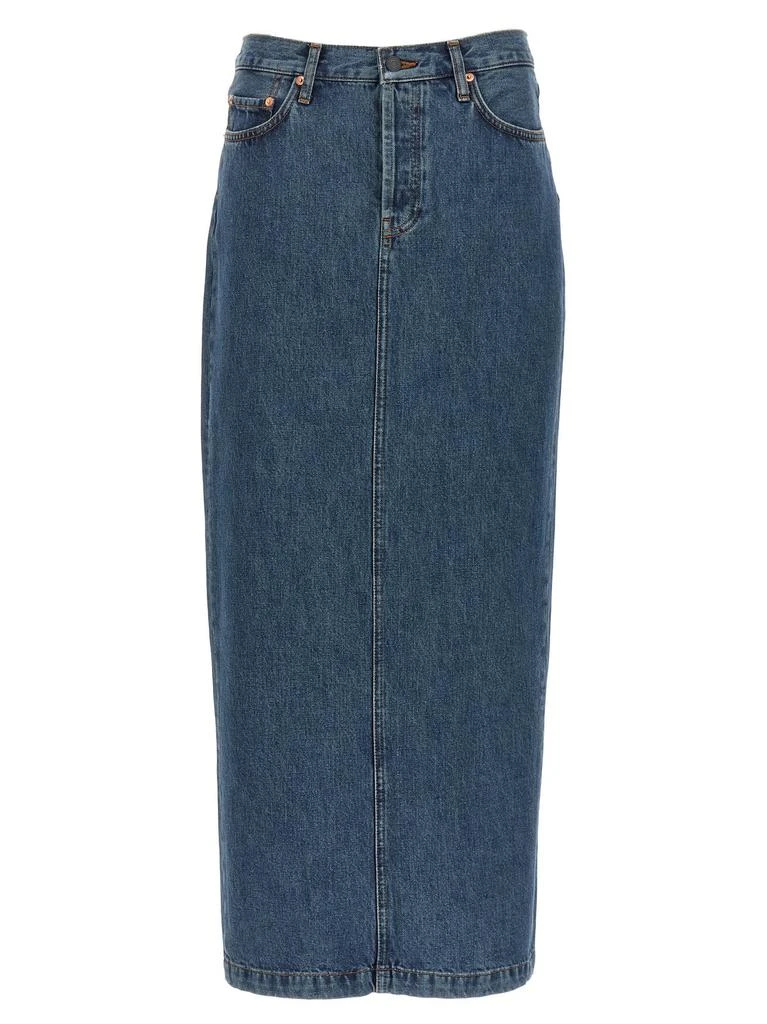 WARDROBE.NYC WARDROBE.NYC Column Jean Skirt 1