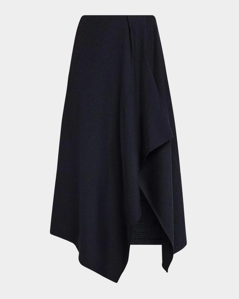 A.L.C. Draped Navy Midi Skirt 1