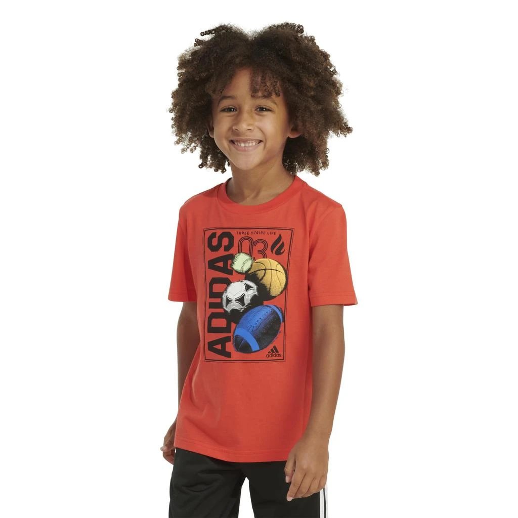 adidas Kids SS Global Sport Tee(Toddler/Little Kid) 1